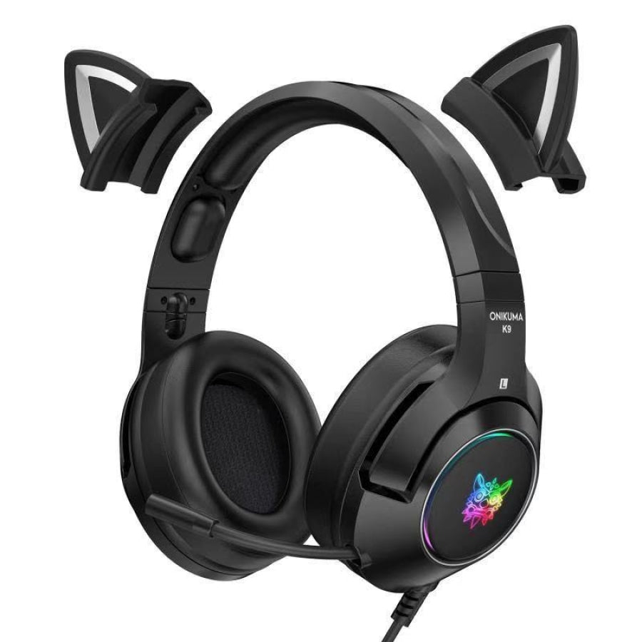 Cute Cat Ear Gaming Wired Headset With Mic Noise Reduction - Cat Caboodle