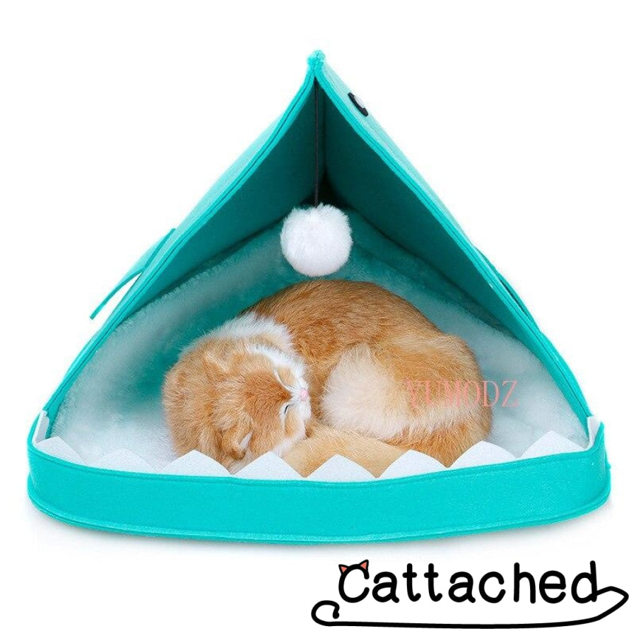Deep Sea Angler Cat Bed Turquoise