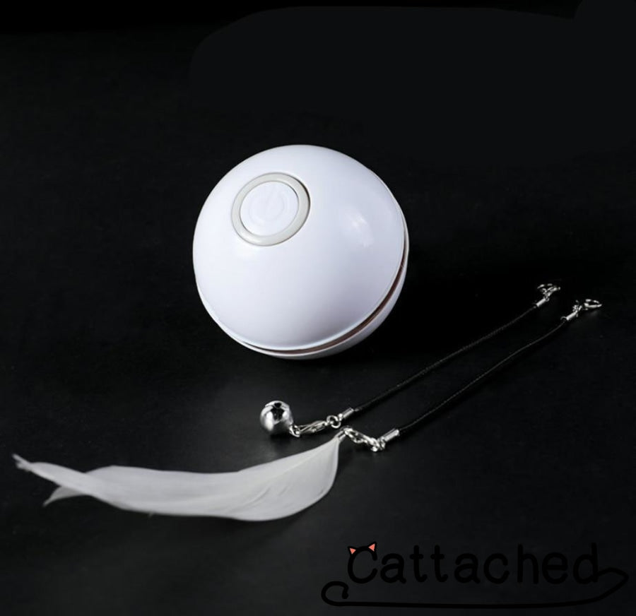 Interactive Cat Toy White